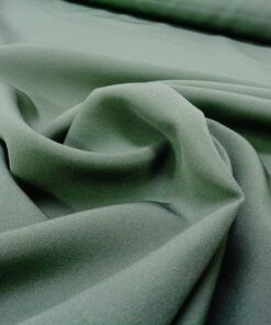 Crep liso bielástico – Serie Juno color Verde Kaki