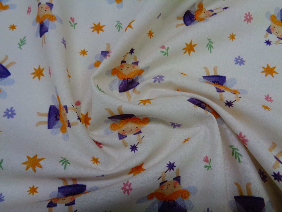 Popelín algodón estampado (patchwork) – Serie Amelia Hadas - Imagen 3