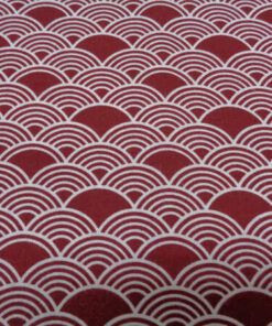 Alternative view of Popelín algodón estampado (patchwork) – Serie Seronda Granate Geometrico