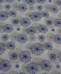 Popelín algodón estampado (patchwork) – Serie Seronda Azul Diente de Leon