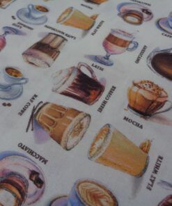 Alternative view of Popelín algodón estampado (patchwork) – Serie Cafe