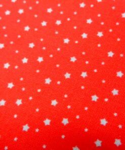 Alternative view of Popelín algodón estampado (patchwork) – Serie Eleonor Estrellas Rojo