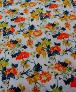 Alternative view of Popelín algodón estampado (patchwork) – Serie Puntal Naranja