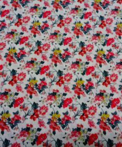Popelín algodón estampado (patchwork) – Serie Puntal Rojo