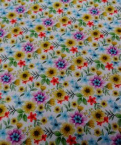 Alternative view of Popelín algodón estampado (patchwork) – Serie Andorra Mostaza
