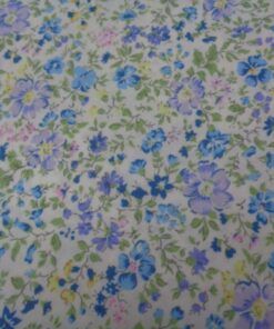 Alternative view of Popelín algodón estampado (patchwork) – Serie Andrea Azul y Lila