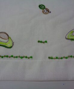 Visillo bordado Cocina - Serie Aguacates