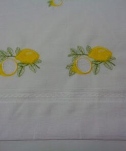 Visillo bordado Cocina – Serie Limones Bordados