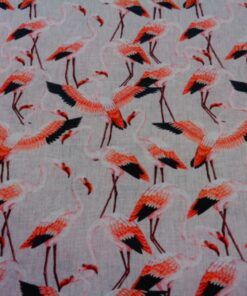 Loneta estampación digital – Serie Flamencos Rosa