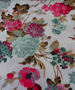 Loneta Estampada Half Panama – Serie Somiedo Fondo Blanco