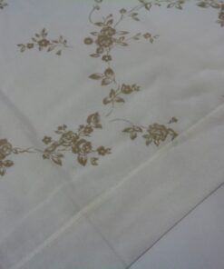Alternative view of Panot Flores Beige– Serie Carla – Ancho 60cm. aprox.